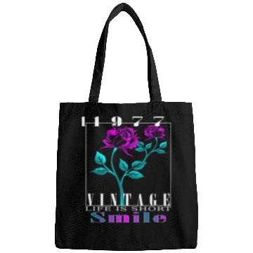Discover 1977 Born Vintage Rose Gift Bags