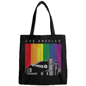 Discover Los Angeles LGBT Rainbow Flag Bags