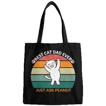 Discover Peanut's Proud Cat Dad: The Best Dad Ever Bags