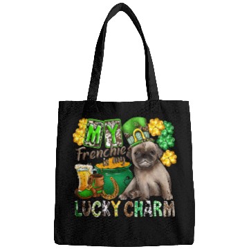 Discover My Frenchie Is My Lucky Charm Bags