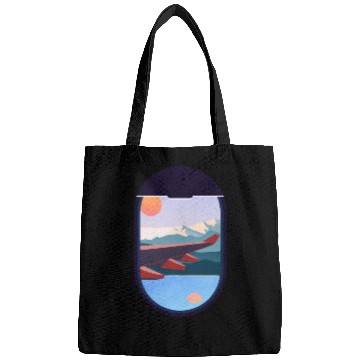 Discover Wanderlust Travel Plane Window Landscape Nature Bags