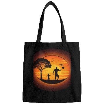 Discover Ultimate Frisbee Fans Father and Son Playing Bags
