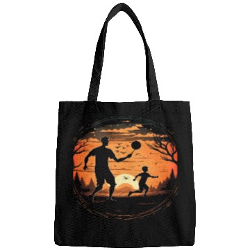 Discover Ultimate Frisbee Fans Father and Son Playing Bags