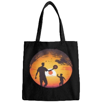 Discover Ultimate Frisbee Fans Father and Son Playing Bags