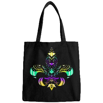 Discover Purple, Green And Golden Patterned Fleur De Lis Bags
