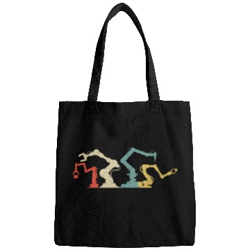 Discover Robot Robotics Engineer Retro Bags