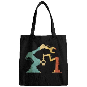 Discover Robot Robotics Engineer Retro Bags