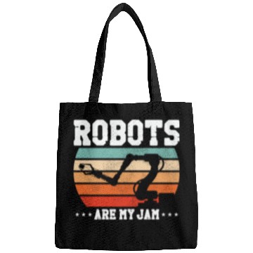 Discover Robot Robotics Engineer Retro Bags