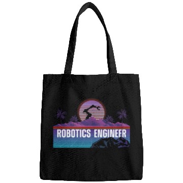 Discover Robot Robotics Engineer Retro Bags