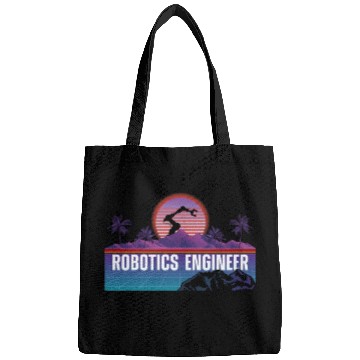 Discover Robot Robotics Engineer Retro Bags