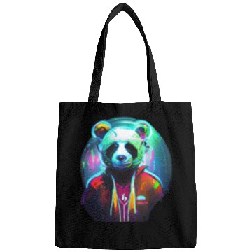 Discover Panda in a neon paradise Bags