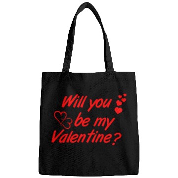 Discover Will you be my Valentine Vector Bags Design