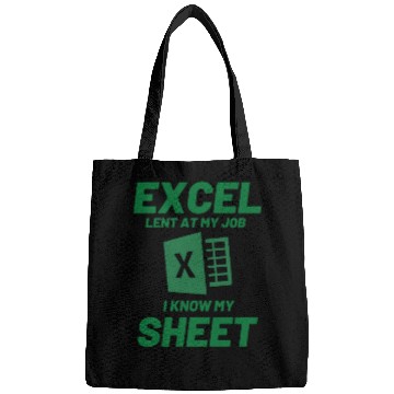 Discover Excel-lent at My Job Funny Accountant Data Analyst Bags