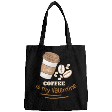 Discover Coffee is my Valentine Bags