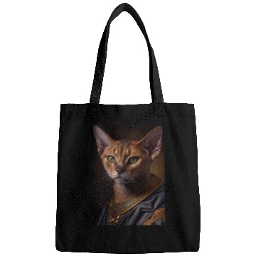 Discover Abyssinian King Cat Breed Portrait Royal Renaissa Bags