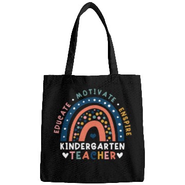 Discover Educate Motivate Inspire Kindergarten Teacher Bags