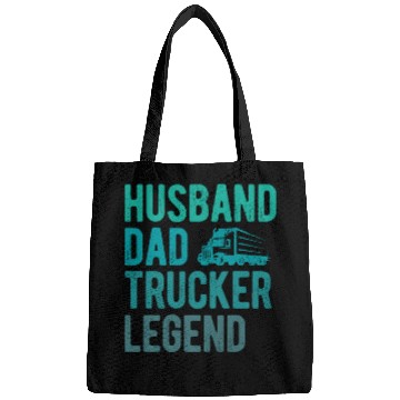 Discover Husband Dad Trucker Legend Bags