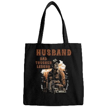 Discover Husband Dad Trucker Legend Bags