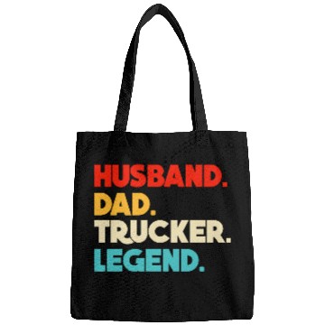 Discover Husband Dad Trucker Legend Bags
