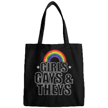 Discover Girls Gays and Theys LGBT colorful Pride Bags