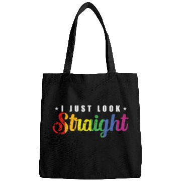Discover I just look straight LGBT Rainbow Pride Bags