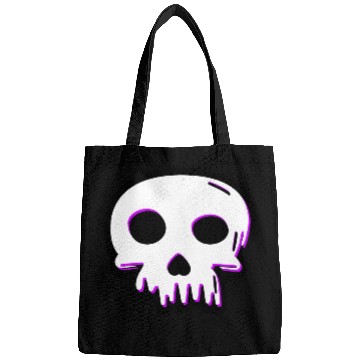Discover 2D Vector Cartoony Synthwave Skull Bags