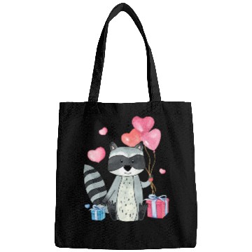 Discover Raccoon Valentine Gift Raccoon Owner Trash Panda Bags