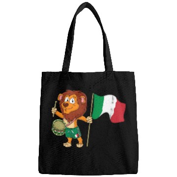 Discover Lion with the Italy flag Bags