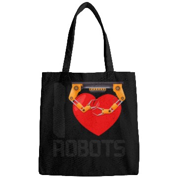 Discover Robot Robotics Engineer Heart I Bags