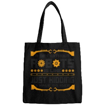 Discover Robot Robotics Engineer Vintage A Bags