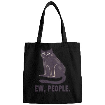 Discover Ew People - Funny Black Cat Lovers Bags