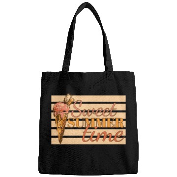Discover Sweet Summer Time Ice Cream Vacation Retro Vintage Bags
