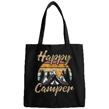 Discover Funny Camping Hiking Lover Present Happy Camper Gi Bags