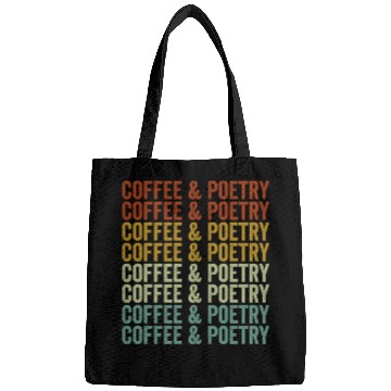 Discover Coffee & Poetry Poetry Writer Poet Coffee Lover Bags