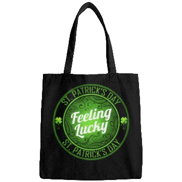 Discover Shamrock Feeling Lucky On St Patricks Day Bags