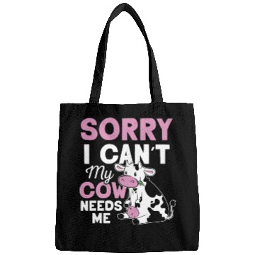 Discover Sorry I Can't My Cow Needs Me Cows Farm Animals Bags