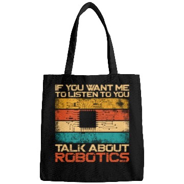 Discover Robot Robotics Engineer Retro Bags