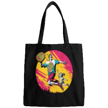 Discover Ultimate Frisbee Retirement Appreciation Pop Art Bags