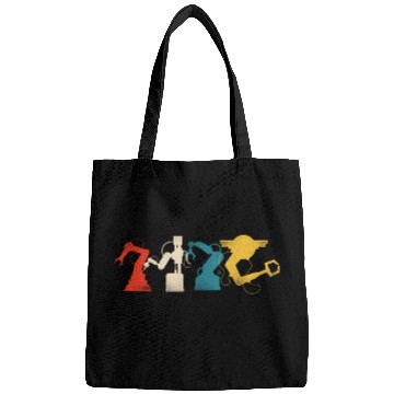 Discover Robot Robotics Engineer Retro Bags