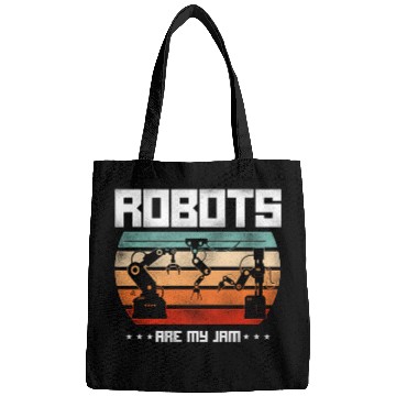 Discover Robot Robotics Engineer Retro Bags
