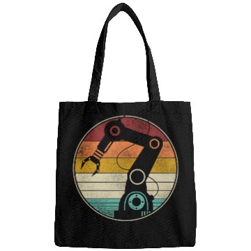 Discover Robot Robotics Engineer Retro Bags