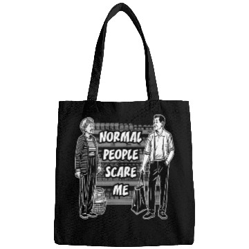 Discover Normal people scare me Bags