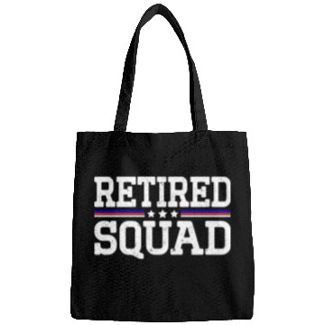 Discover Retirement Patriotic US Flag Retired Squad Bags
