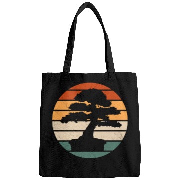 Discover Retro Bonsai Tree Design Bags