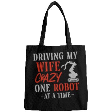 Discover Robot Robotics Engineer Wife Bags