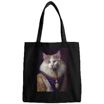 Discover Turkish Angora Cat Breed Portrait Royal Renaissanc Bags