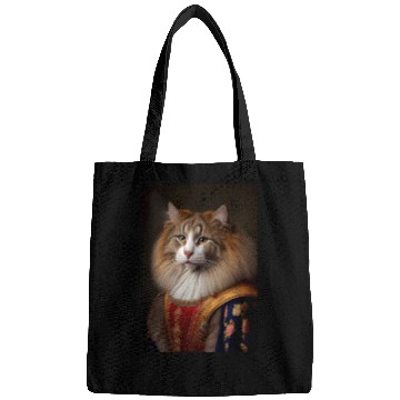 Discover Norwegian Forest Cat Breed Portrait Royal Renaissa Bags