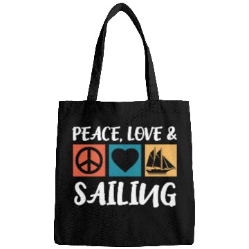Discover Sailing Peace Love Captain Anchor Sailing Ship Bags