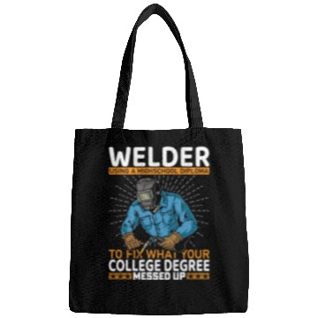 Discover Welder using a high school Bags