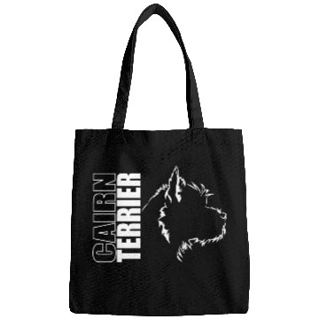 Discover Funny Cairn Terrier Profile dog mom Bags